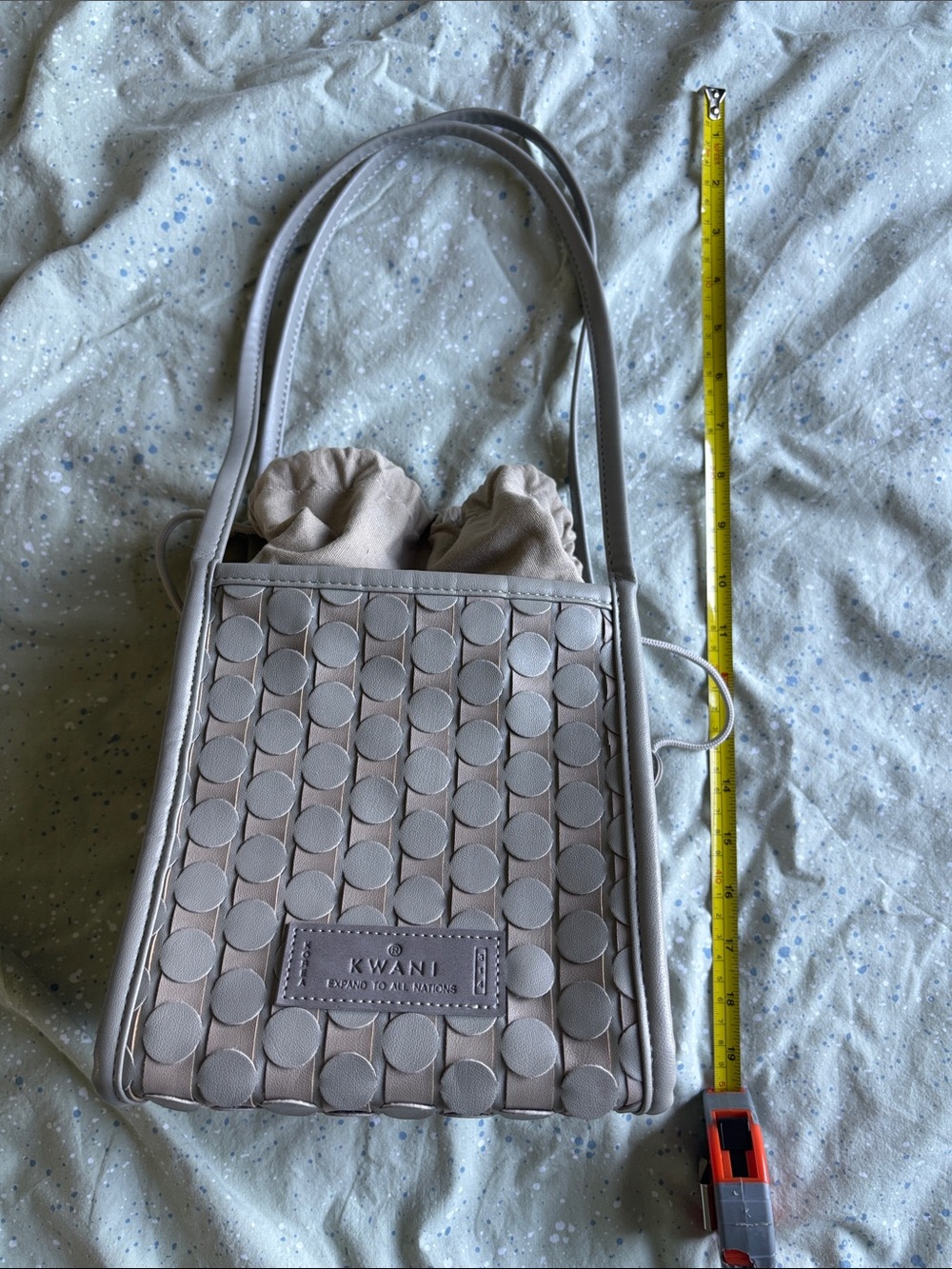 KWANI Woven Cube Drawstring Bag - Picture 5 of 5